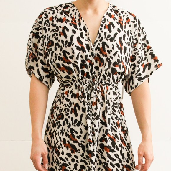 Animal Print Kimono